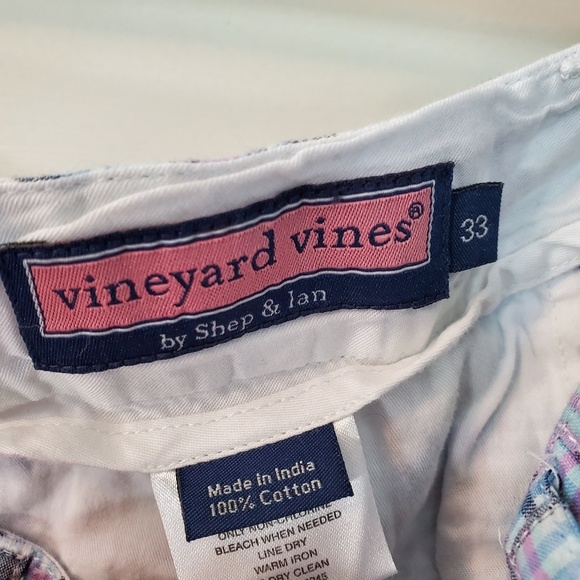 Vineyard Vines Mens Plaid Shorts Size 33 - Picture 3 of 4